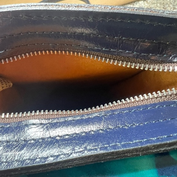 Patricia Nash Felicita Leather Phone Crossbody Deep Blue Sea - Picture 5 of 8